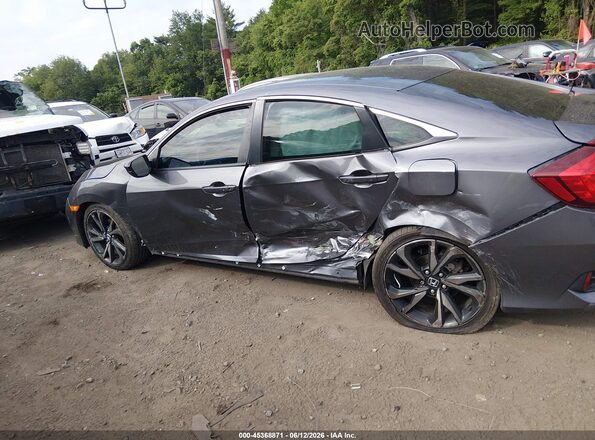 2HGFC2F87KH546692 2019 HONDA CIVIC Gray Вид спереду
