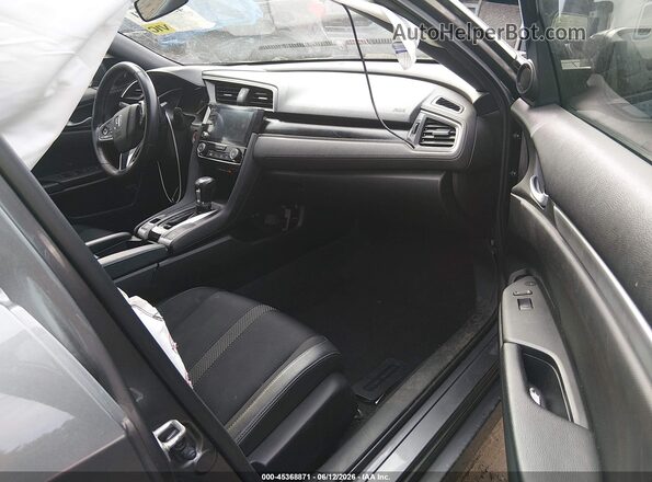 2HGFC2F87KH546692 2019 HONDA CIVIC Gray Вид салону спереду