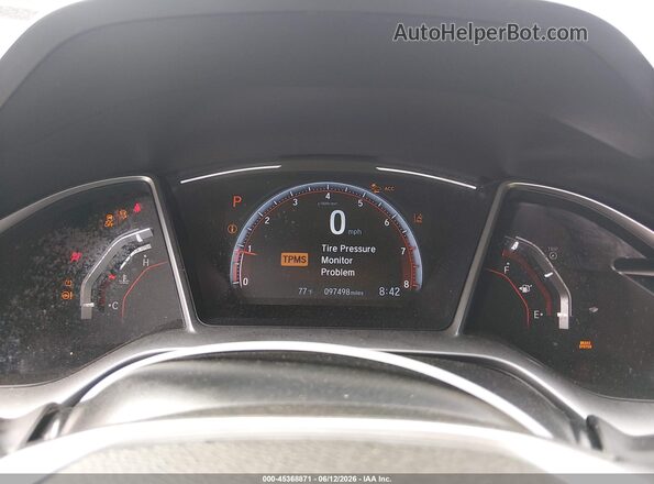 2HGFC2F87KH546692 2019 HONDA CIVIC Gray Вид задніх сидінь