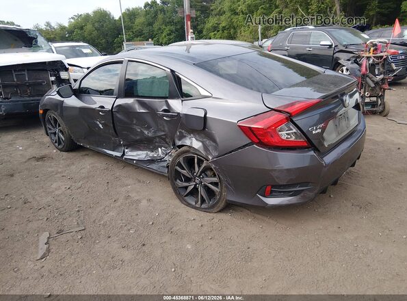 2HGFC2F87KH546692 2019 HONDA CIVIC Gray Задня ліва чверть