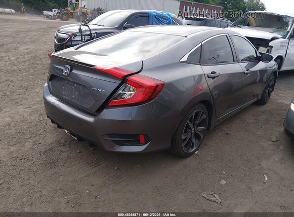 2HGFC2F87KH546692 2019 HONDA CIVIC Gray Задня права чверть