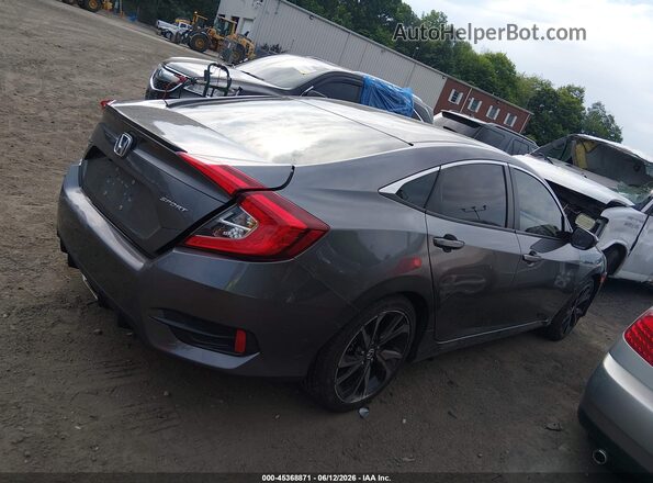 2HGFC2F87KH546692 2019 HONDA CIVIC Gray Вид задньої частини салону