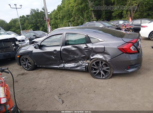 2HGFC2F87KH546692 2019 HONDA CIVIC Gray Панорамний вид салону 360°