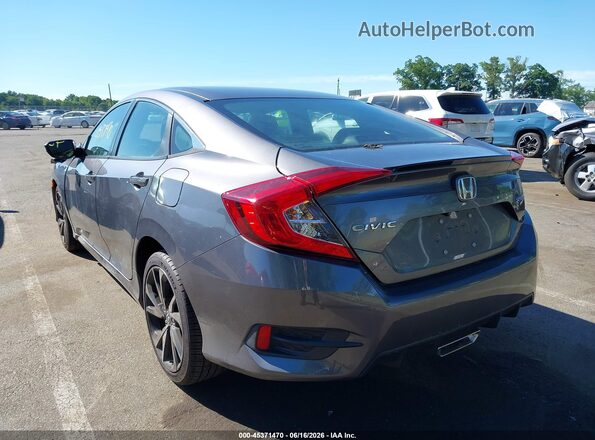 2HGFC2F87KH565596 2019 HONDA CIVIC Gray Tył lewy