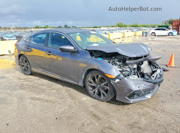 2HGFC2F87KH579790 2019 HONDA CIVIC Серый 