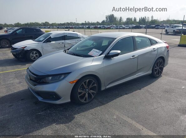 2HGFC2F87LH562716 2020 HONDA CIVIC Silver Przód lewy
