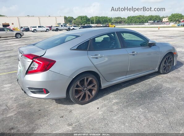 2HGFC2F87LH562716 2020 HONDA CIVIC Silver Tył prawy