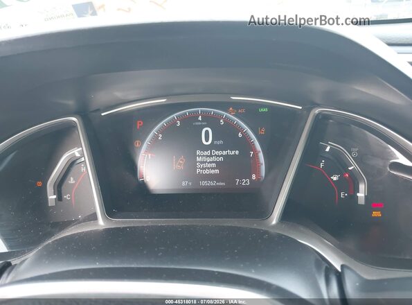 2HGFC2F87LH562716 2020 HONDA CIVIC Silver Widok tylnych siedzeń