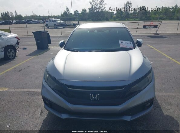 2HGFC2F87LH562716 2020 HONDA CIVIC Silver Widok zestawu wskaźników
