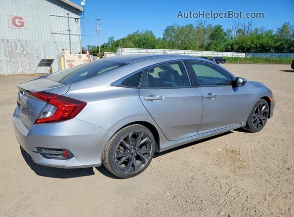 2HGFC2F87MH506888 2021 HONDA CIVIC Silver Tył prawy