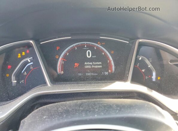 2HGFC2F87MH506888 2021 HONDA CIVIC Silver Widok zestawu wskaźników