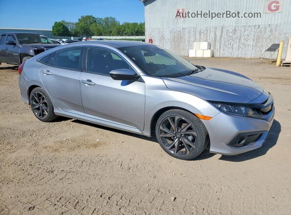 2HGFC2F87MH506888 2021 HONDA CIVIC Silver Przód prawy