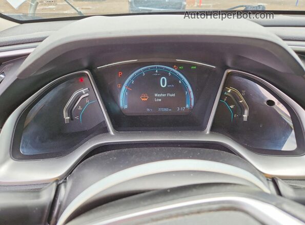 2HGFC2F88HH006132 2017 HONDA CIVIC Белый Вид щитка приборов