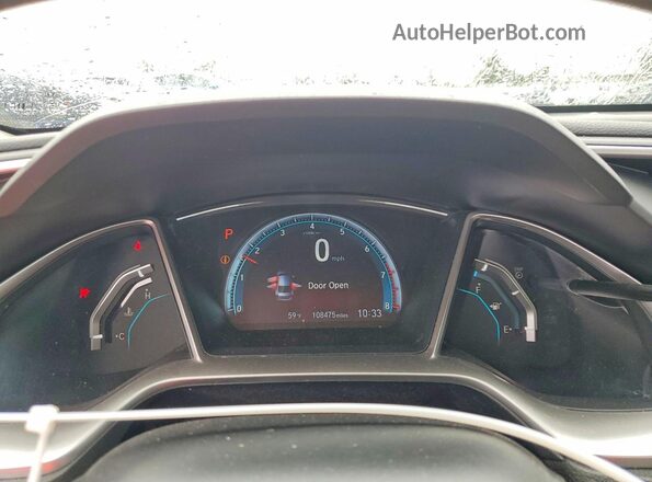 2HGFC2F88JH561331 2018 HONDA CIVIC Blue Widok zestawu wskaźników