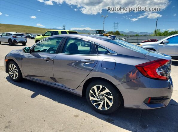 2HGFC2F88JH598363 2018 HONDA CIVIC Charcoal Rear left