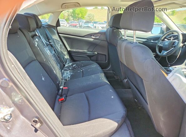 2HGFC2F88JH598363 2018 HONDA CIVIC Charcoal Rear seats view
