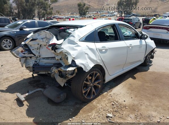 2HGFC2F88KH518254 2019 HONDA CIVIC White Trasero derecho