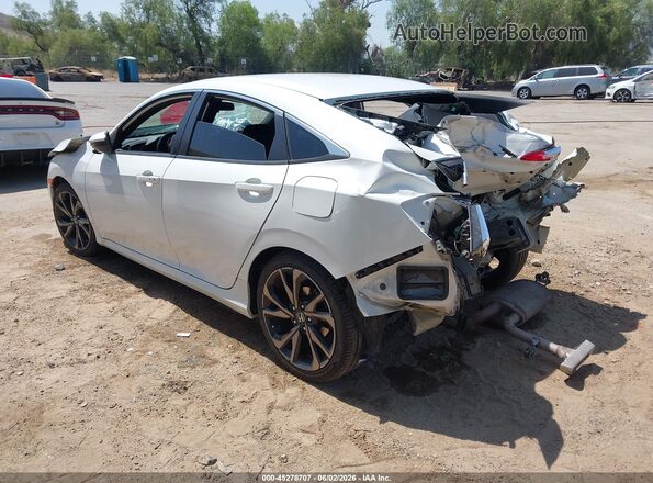 2HGFC2F88KH518254 2019 HONDA CIVIC White Trasero izquierdo