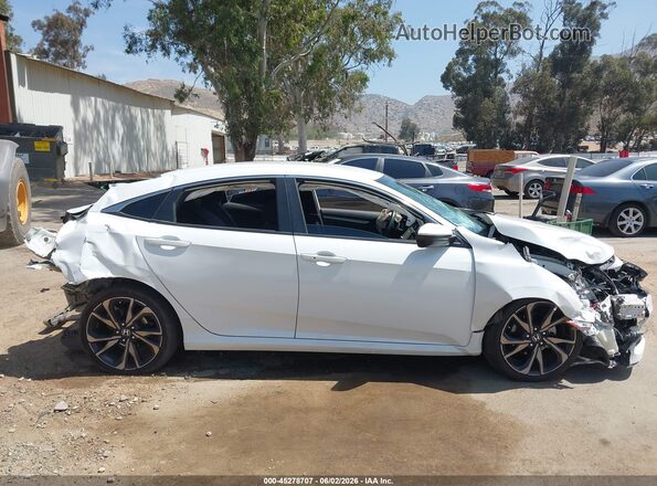 2HGFC2F88KH518254 2019 HONDA CIVIC White Vista del cuadro de instrumentos