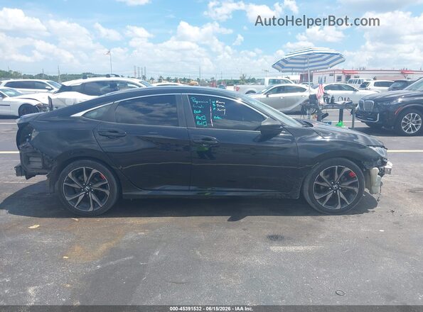 2HGFC2F88KH518514 2019 HONDA CIVIC Black Rear interior view