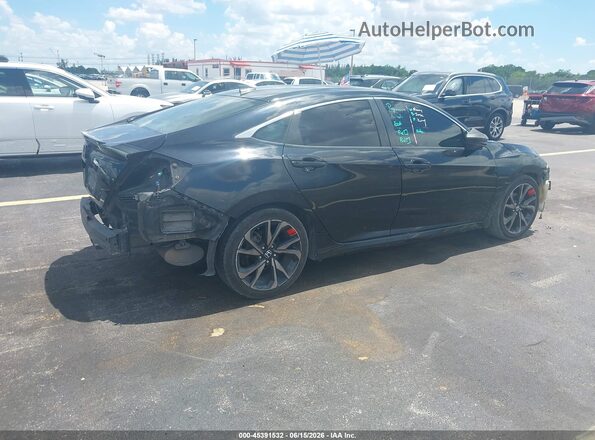 2HGFC2F88KH518514 2019 HONDA CIVIC Black Rear right