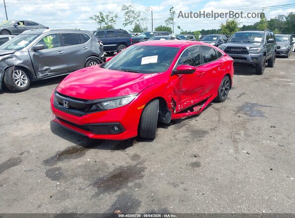 2HGFC2F88LH571487 2020 HONDA CIVIC Red Front left