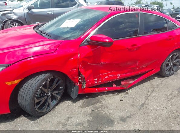 2HGFC2F88LH571487 2020 HONDA CIVIC Red Front view