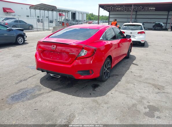 2HGFC2F88LH571487 2020 HONDA CIVIC Red Rear right
