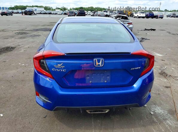 2HGFC2F88LH572686 2020 HONDA CIVIC Blue Widok z tyłu