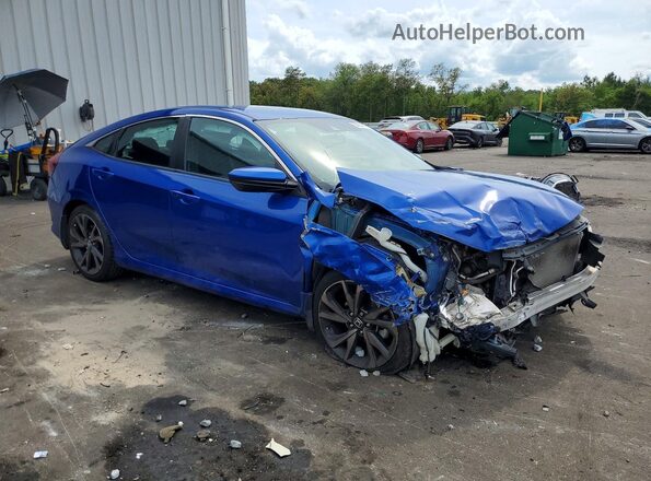 2HGFC2F88LH572686 2020 HONDA CIVIC Blue Przód prawy