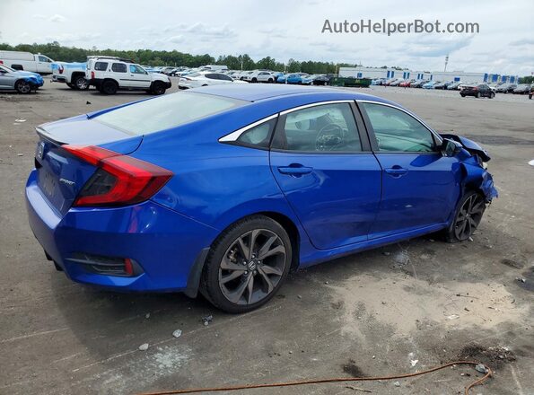 2HGFC2F88LH572686 2020 HONDA CIVIC Blue Tył prawy
