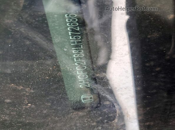 2HGFC2F88LH572686 2020 HONDA CIVIC Blue Widok komory silnika