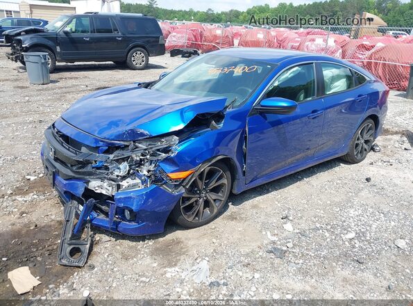 2HGFC2F88MH534232 2021 HONDA CIVIC Blue Vista tres cuartos delantera izquierda