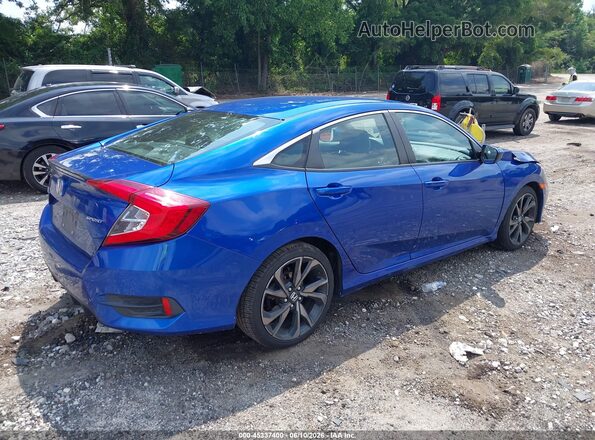 2HGFC2F88MH534232 2021 HONDA CIVIC Blue Trasero derecho