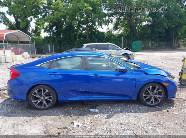 2HGFC2F88MH534232 2021 HONDA CIVIC Blue Vista interior trasera