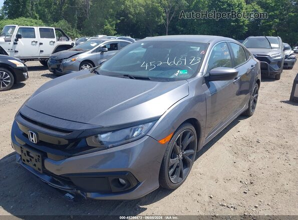 2HGFC2F88MH555582 2021 HONDA CIVIC Gray Front left