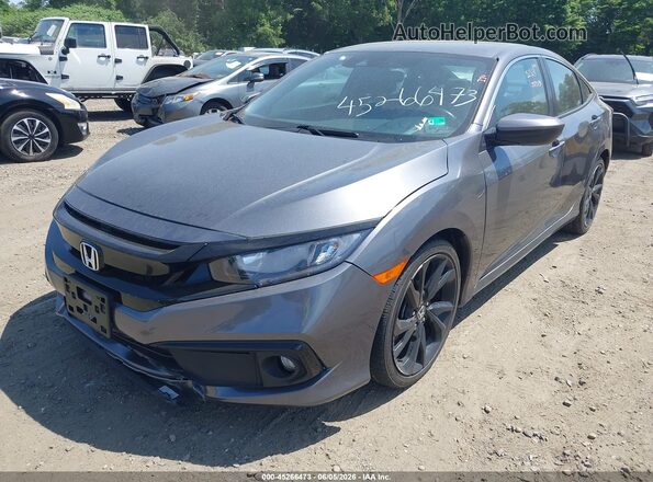2HGFC2F88MH555582 2021 HONDA CIVIC Gray Front view