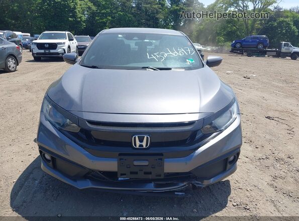 2HGFC2F88MH555582 2021 HONDA CIVIC Gray Instrument cluster view