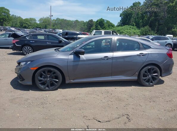 2HGFC2F88MH555582 2021 HONDA CIVIC Gray 360 interior view