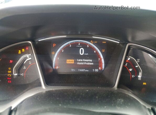 2HGFC2F88MH558112 2021 HONDA CIVIC Blue Instrument cluster view