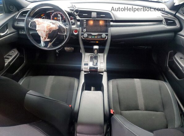 2HGFC2F88MH558112 2021 HONDA CIVIC Blue Dashboard view