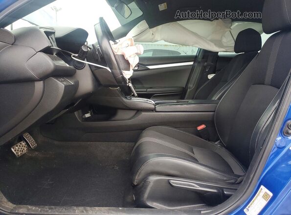 2HGFC2F88MH558112 2021 HONDA CIVIC Blue Front interior view