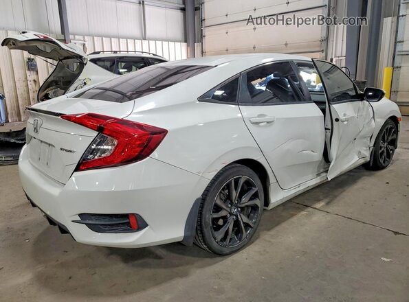 2HGFC2F89KH506470 2019 HONDA CIVIC White Tył prawy