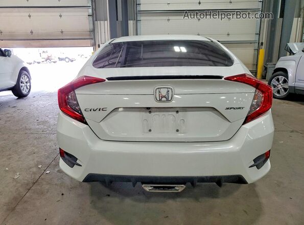 2HGFC2F89KH506470 2019 HONDA CIVIC White Widok z tyłu