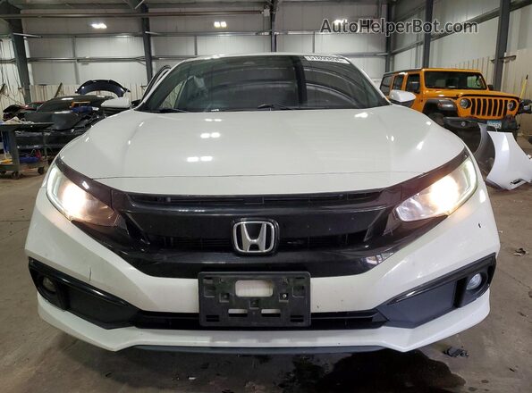 2HGFC2F89KH506470 2019 HONDA CIVIC White Widok z przodu