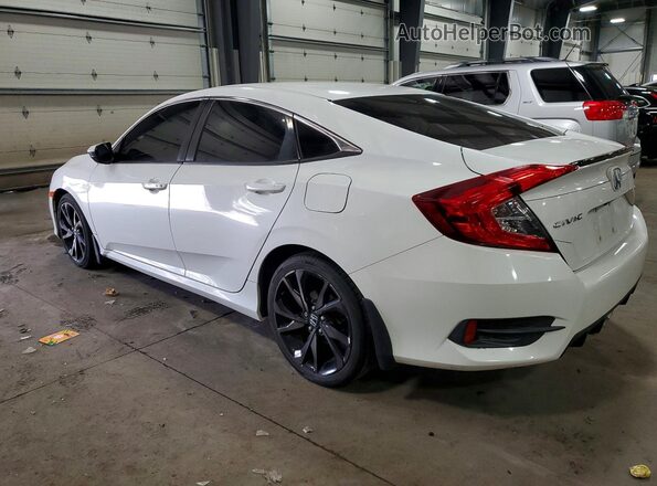 2HGFC2F89KH506470 2019 HONDA CIVIC White Tył lewy