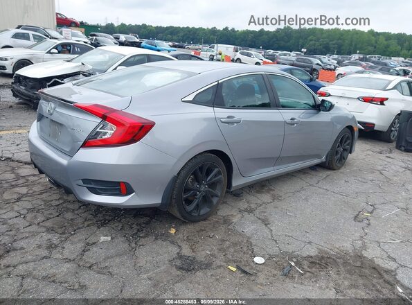 2HGFC2F89KH581928 2019 HONDA CIVIC Silver Trasero derecho