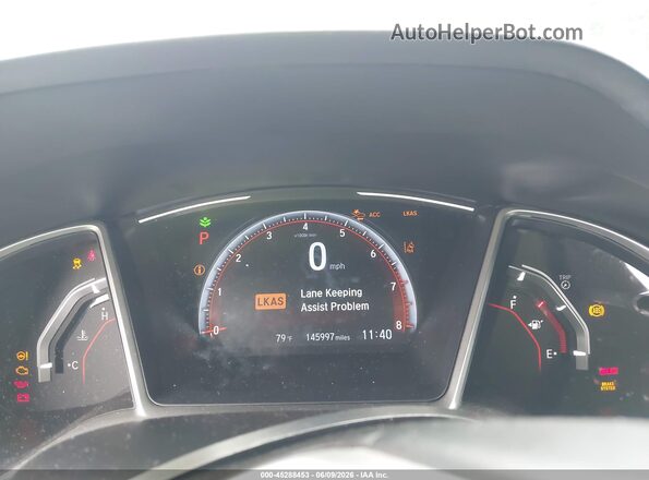 2HGFC2F89KH581928 2019 HONDA CIVIC Silver Vista de los asientos traseros