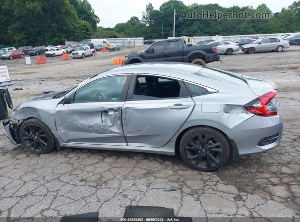 2HGFC2F89KH581928 2019 HONDA CIVIC Silver Vista interior de 360 grados