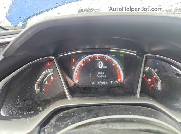 2HGFC2F89KH586529 2019 HONDA CIVIC Blue 
